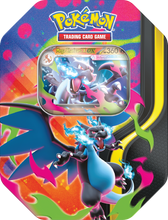 Load image into Gallery viewer, Pokemon TCG: Mega Evolution Mega Charizard X Ex Tin
