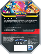 Load image into Gallery viewer, Pokemon TCG: Mega Evolution Mega Charizard X Ex Tin (PRE-ORDER)