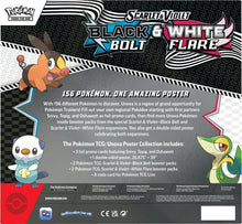 Load image into Gallery viewer, Pokemon TCG: Scarlet & Violet Black Bolt & White Flare SV10.5 Unova Poster Collection Box
