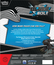 Load image into Gallery viewer, Pokemon TCG: Scarlet & Violet Black Bolt SV10.5 Binder Collection