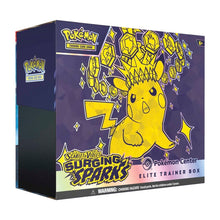 Load image into Gallery viewer, Pokemon TCG: Scarlet & Violet Surging Sparks Elite Trainer Box Pokemon Center Edition