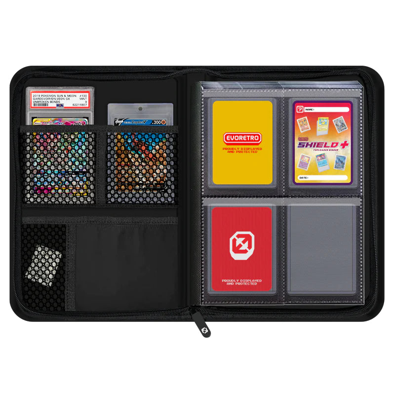 EvoRetro 2x2 Top Loader Binder Black