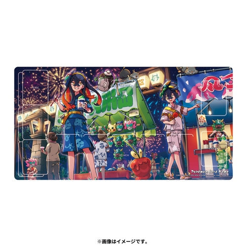 Pokémon Center Japan Rubber Playmat Carmine &amp; Kieran 2024