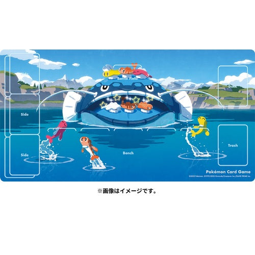 Pokémon Center Japan Rubber Playmat Dondozo &amp; Tatsugiri Itcho Agari 2023