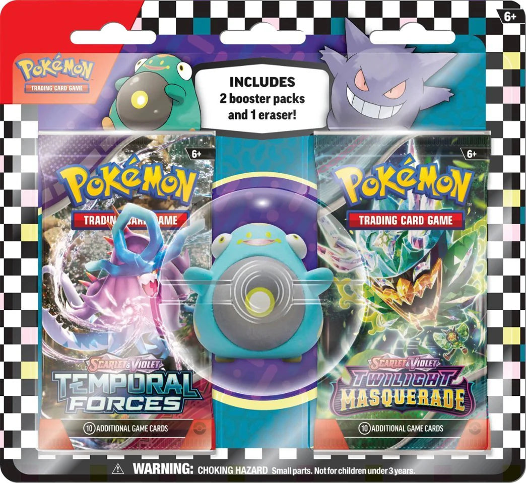 Pokémon Scarlet &amp; Violet Back To School Eraser Blister (Bellibolt) 2024