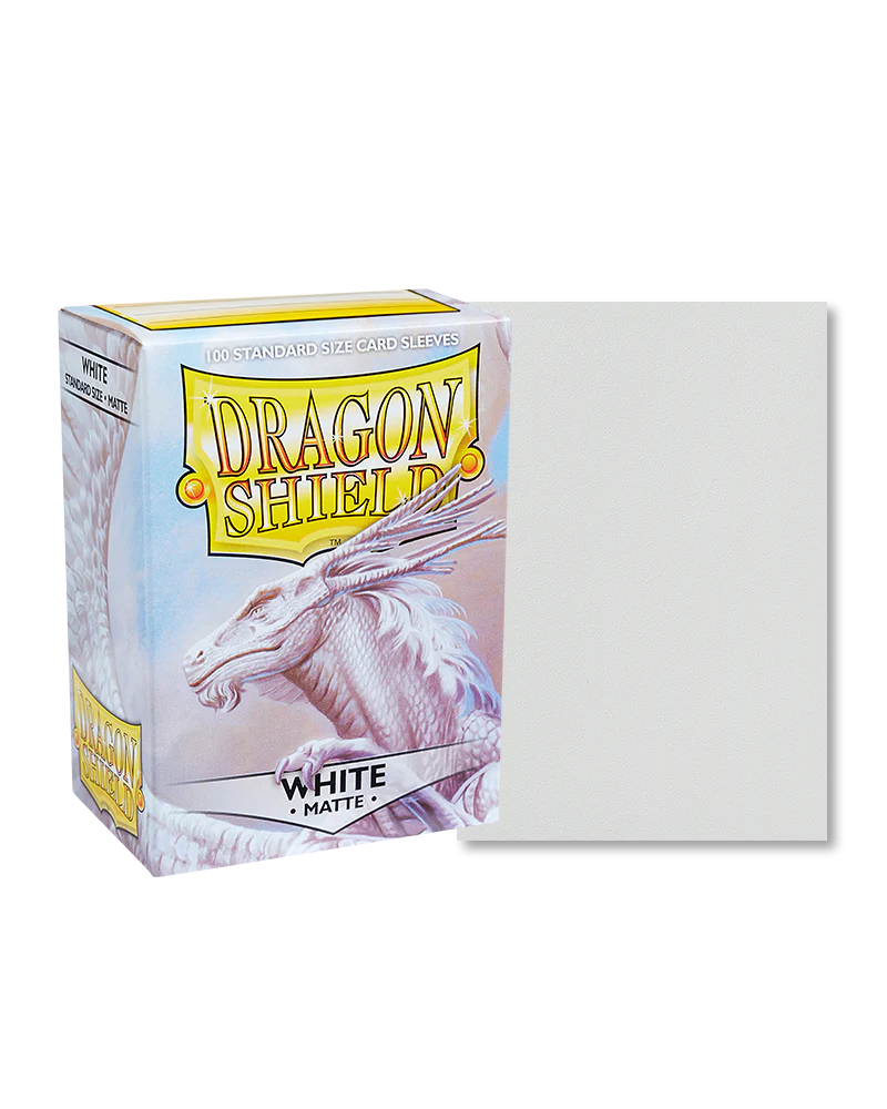 Dragon Shield Sleeves: White Matte