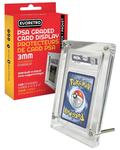 EvoRetro Pokemon Slab PSA Graded Card Stand Acrylic Protector