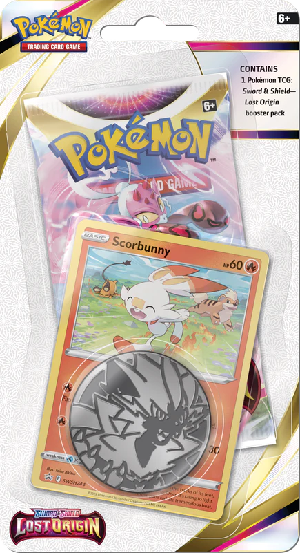 Pokémon Sword & Shield Lost Origin Checklane Blister (Scorbunny) | SWSH11