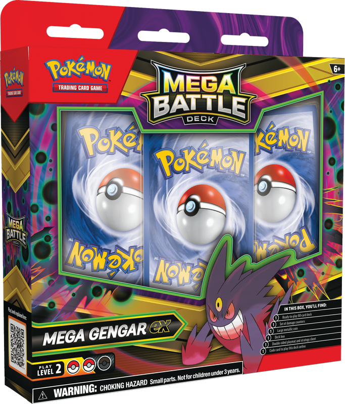 Pokémon Mega Evolution Mega Gengar Ex Deck