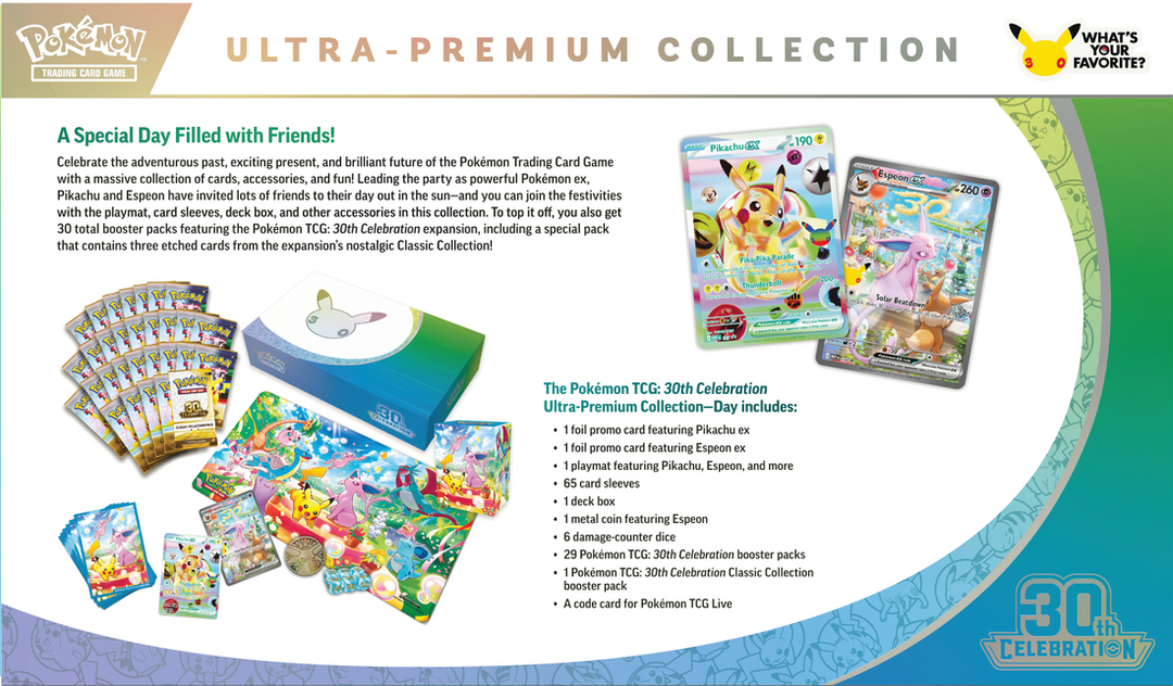 Pokémon 30th Celebration Ultra Premium Collection (Day) | ME5.5 BACK