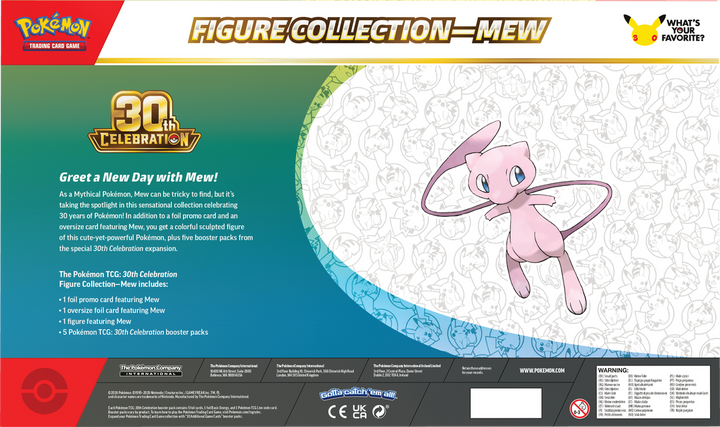 Pokémon 30th Celebration Mew Figure Collection | ME5.5 back