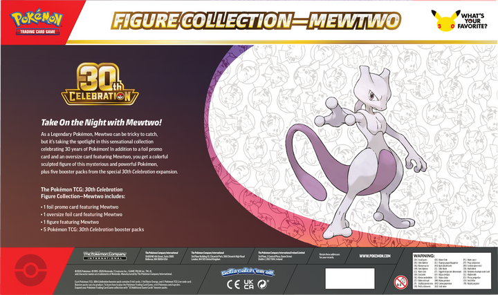 Pokémon 30th Celebration Mewtwo Figure Collection | ME5.5 BACK