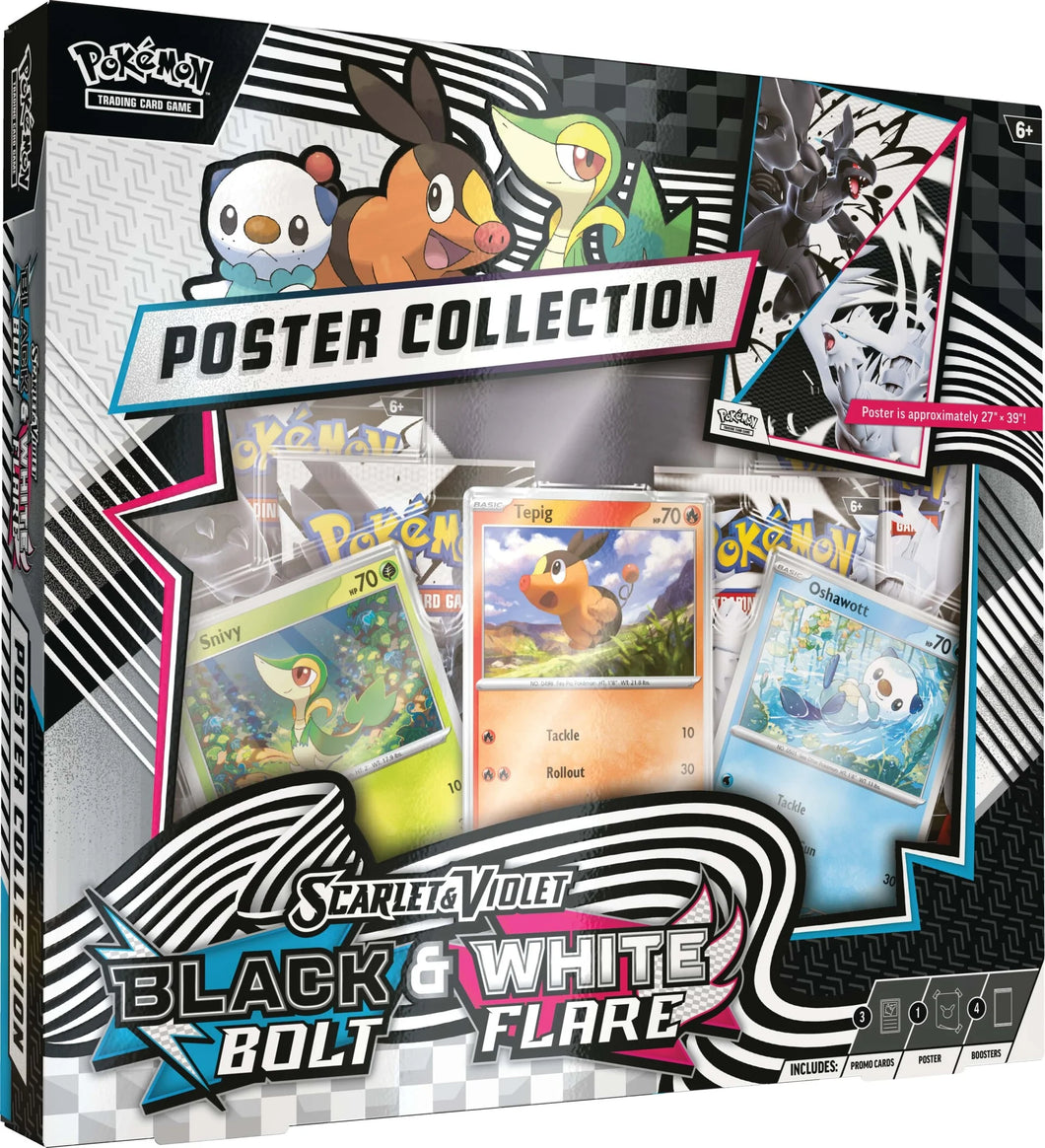 Pokemon TCG: Scarlet & Violet Black Bolt & White Flare SV10.5 Unova Poster Collection Box (PRE-ORDER)