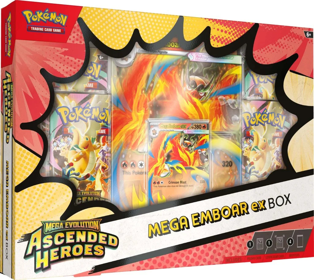 Pokémon Mega Evolution Ascended Heroes Ex Box (Mega Emboar Ex) | ME2.5