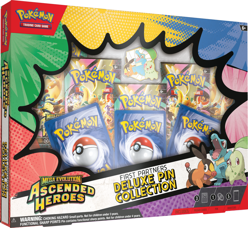 Pokémon Mega Evolution Ascended Heroes First Partner Deluxe Pin Collection Box | ME2.5