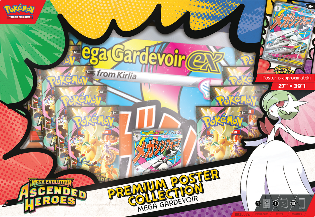 Pokémon Mega Evolution Ascended Heroes Premium Poster Collection (Gardevoir Ex) | ME2.5