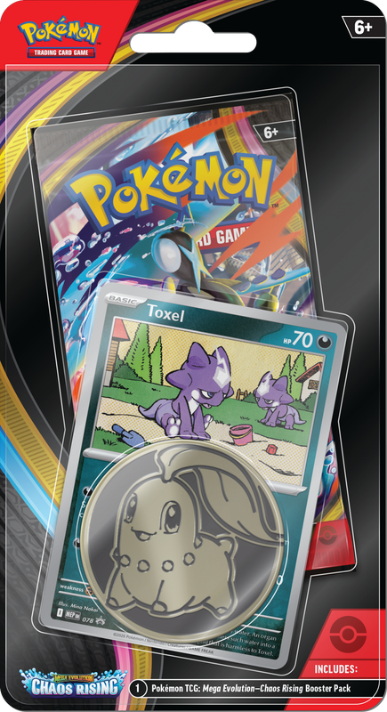 Pokémon Mega Evolution Chaos Rising Checklane Blister (Toxel) | ME04 (PRE-ORDER)