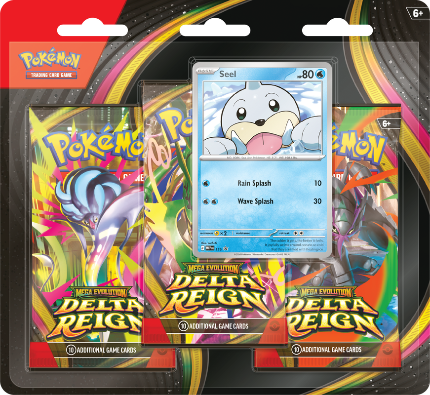 
Pokémon Mega Evolution Delta Reign 3 - Pack Blister (Seel) | ME06