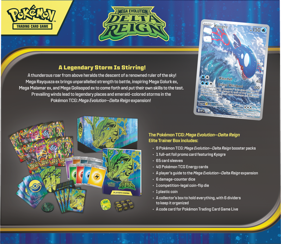 Pokémon Mega Evolution Delta Reign Elite Trainer Box | ME06 Back