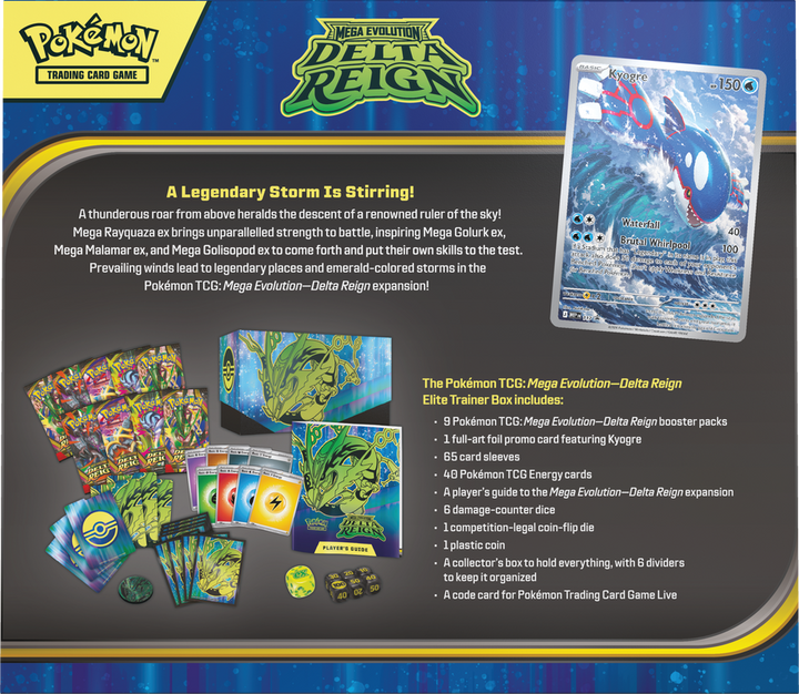 Pokémon Mega Evolution Delta Reign Elite Trainer Box | ME06 Back