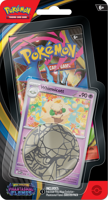 Pokémon Mega Evolution Phantasmal Flames Checklane Blister (Whimsicott) | ME02
