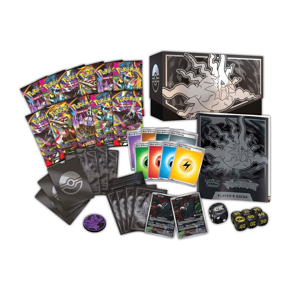 Pokémon Mega Evolution Pitch Black Pokémon Center Elite Trainer Box (PC ETB) | ME05 Content