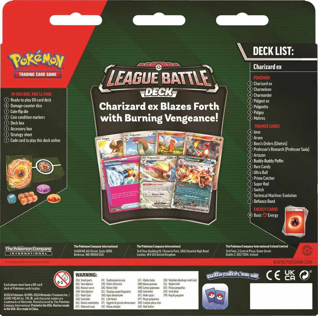 Pokémon Scarlet &amp; Violet Charizard Ex League Battle Deck - back