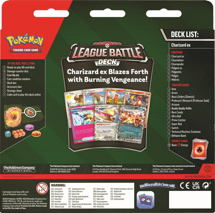Pokémon Scarlet &amp; Violet Charizard Ex League Battle Deck - back