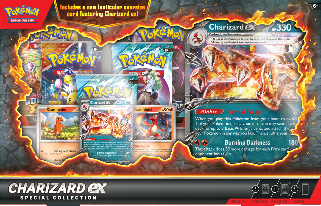 Pokémon Scarlet &amp; Violet Charizard ex Special Collection Box