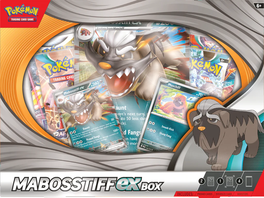 Pokémon Scarlet & Violet Mabosstiff Ex Box – Flaring Lair