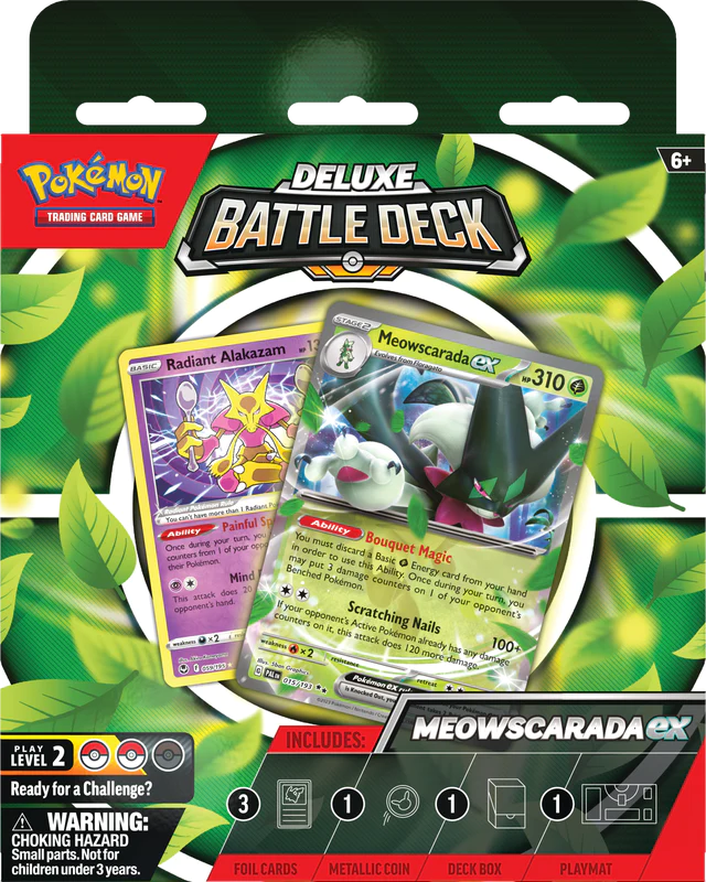 Pokémon Scarlet &amp; Violet Meowscarada ex Deluxe Battle Deck