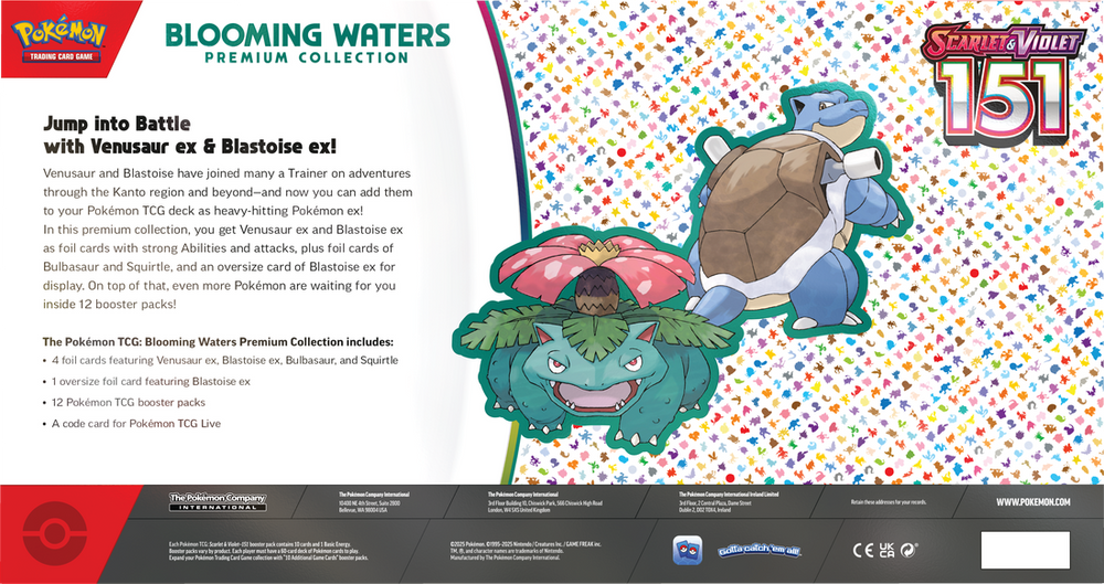 Pokémon Scarlet & Violet Mew 151 Blooming Water Premium Collection Box | SV3.5 - back