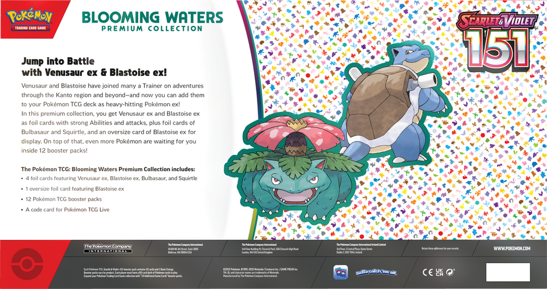 Pokémon Scarlet &amp; Violet Mew 151 Blooming Water Premium Collection Box | SV3.5 - back