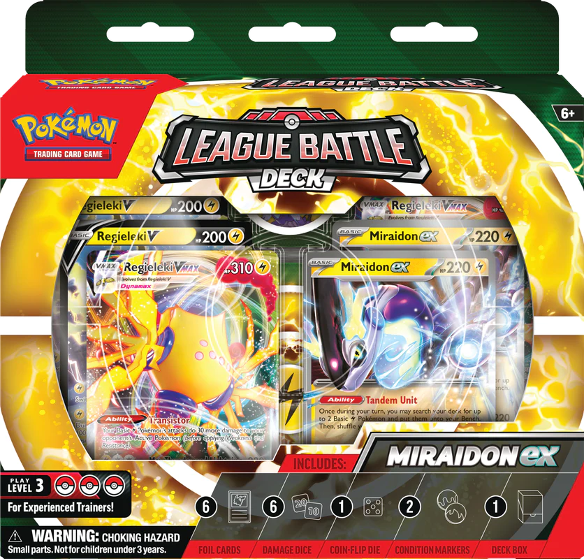 Pokémon Scarlet &amp; Violet Miraidon Ex League Battle Deck