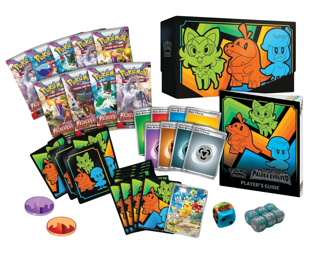 Pokémon Scarlet & Violet Paldea Evolved Elite Trainer Box (ETB) | SV02 content