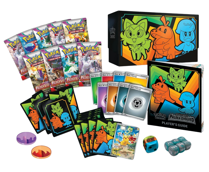 Pokémon Scarlet &amp; Violet Paldea Evolved Elite Trainer Box (ETB) | SV02 content