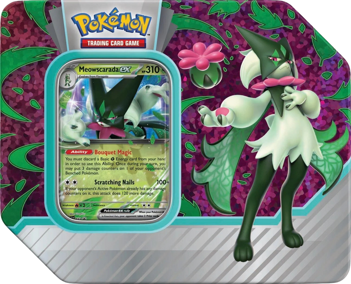 Pokémon Scarlet &amp; Violet Paldea Partners Tin (Meowscarada Ex)
