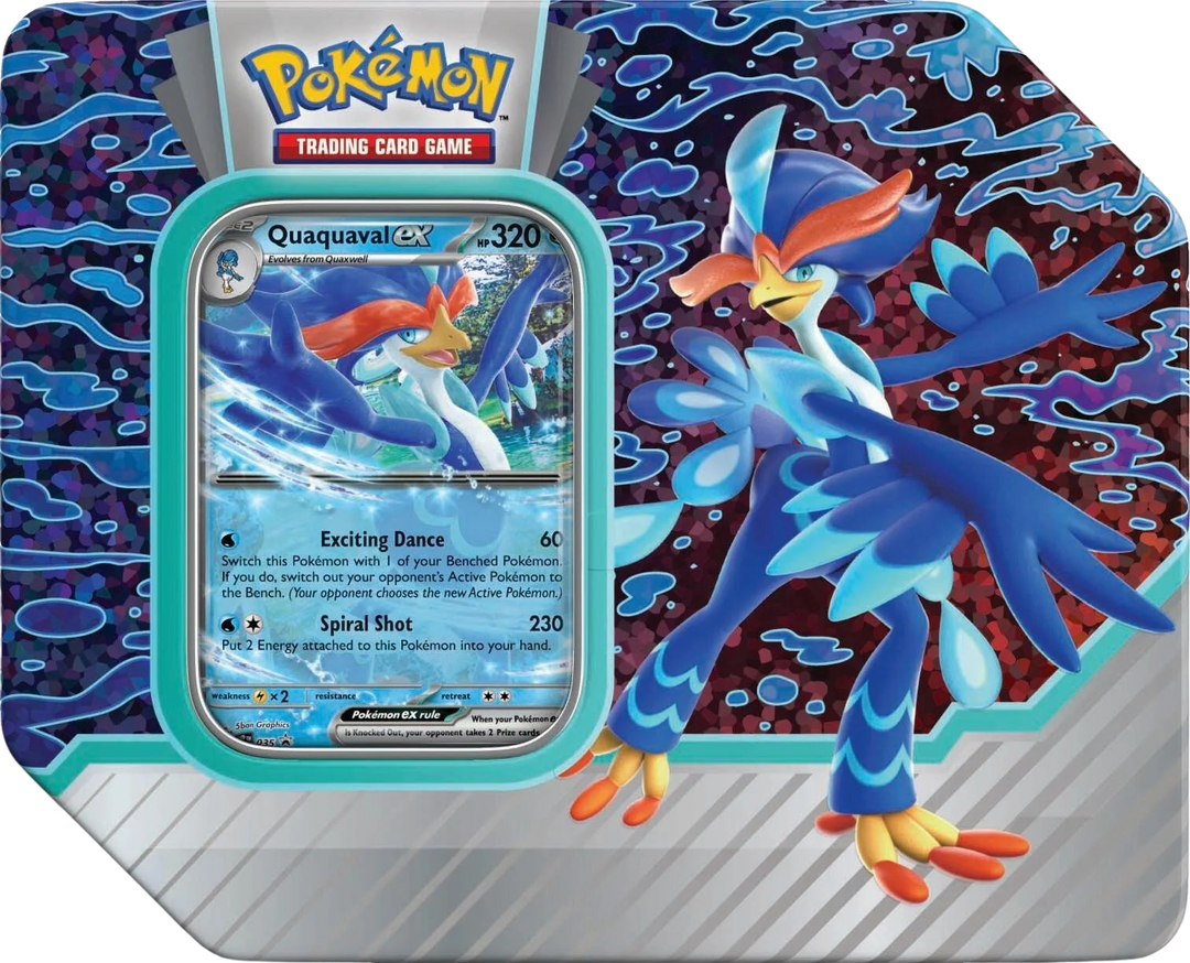Pokémon Scarlet &amp; Violet Paldea Partners Tin (Quaquaval ex)
