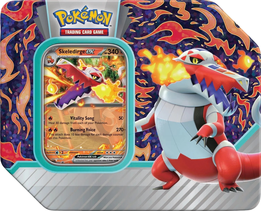 Pokémon Scarlet &amp; Violet Paldea Partners Tin (Skeledirge Ex)