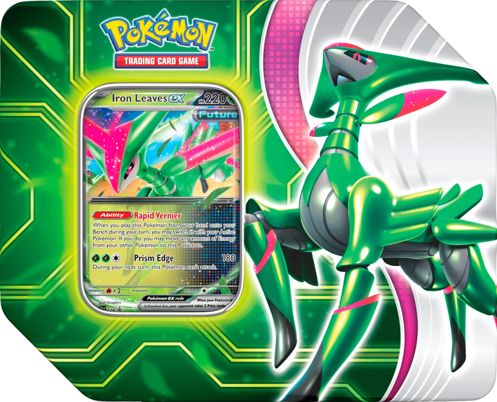 Pokémon Scarlet &amp; Violet Paradox Clash Tin (Iron Leaves Ex)