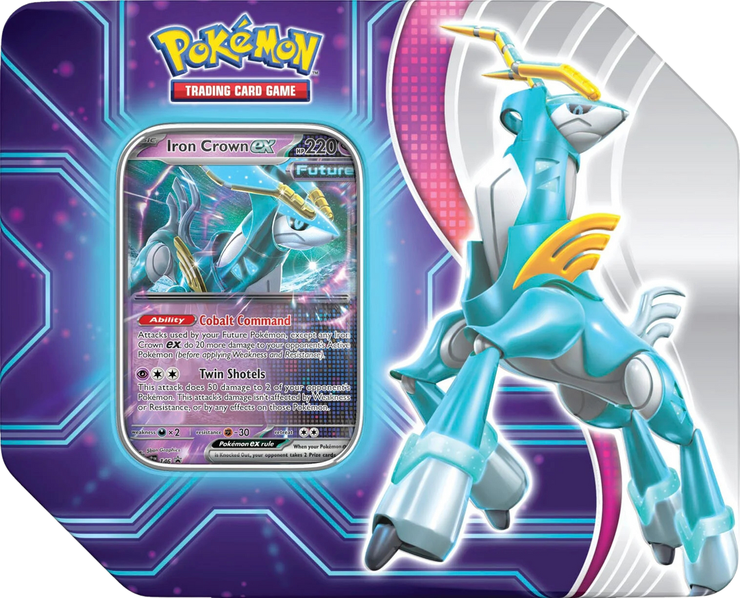 Pokémon Scarlet &amp; Violet Paradox Destinies Tin (Iron Crown Ex)
