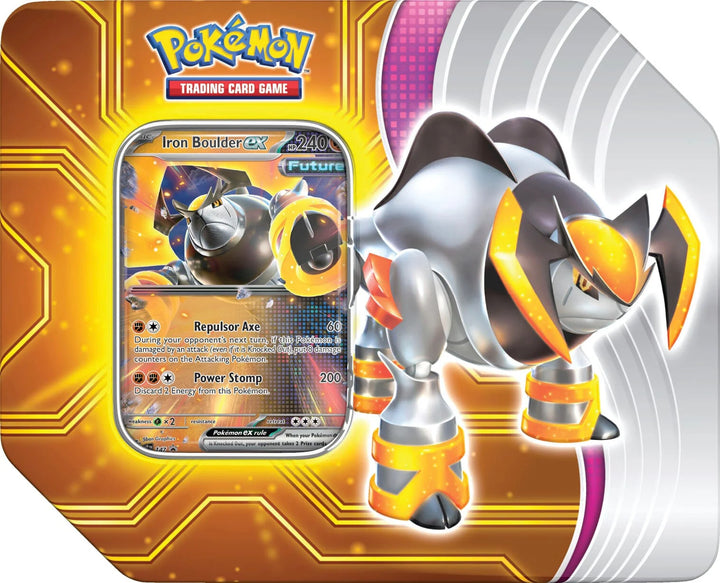 Pokémon Scarlet &amp; Violet Paradox Destinies Tins (Iron Boulder Ex)