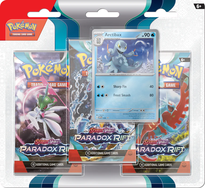 Pokémon Scarlet &amp; Violet Paradox Rift 3-Pack Blister (Arctibax) | SV04