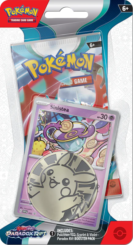 Pokémon Scarlet &amp; Violet Paradox Rift Checklane Blister (Sinistea) | SV04