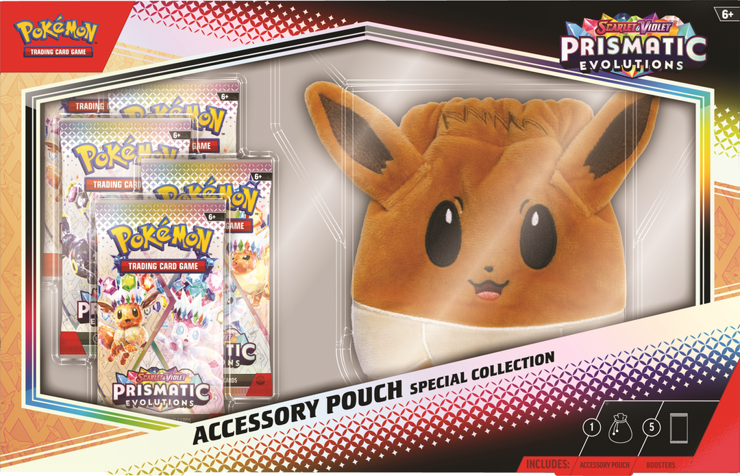 Pokémon Scarlet &amp; Violet Prismatic Evolutions Accessory Pouch Special Collection Box | SV8.5