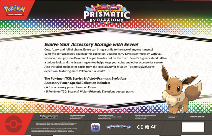Pokémon Scarlet &amp; Violet Prismatic Evolutions Accessory Pouch Special Collection Box | SV8.5