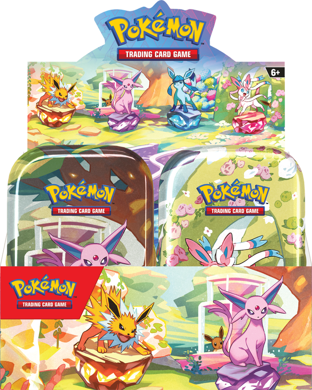 Pokemon TCG Prismatic Evolutions Mini Tin – Flaring Lair