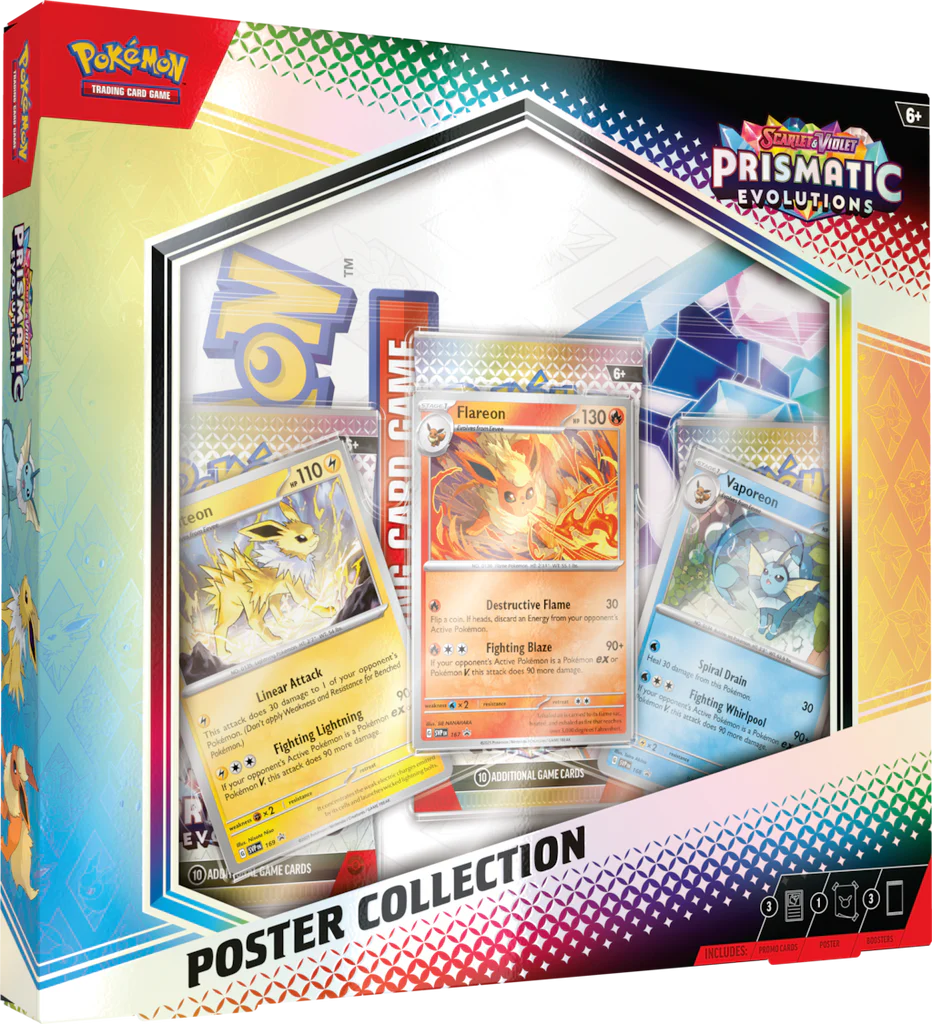 Pokémon Scarlet &amp; Violet Prismatic Evolutions Poster Collection | SV8.5