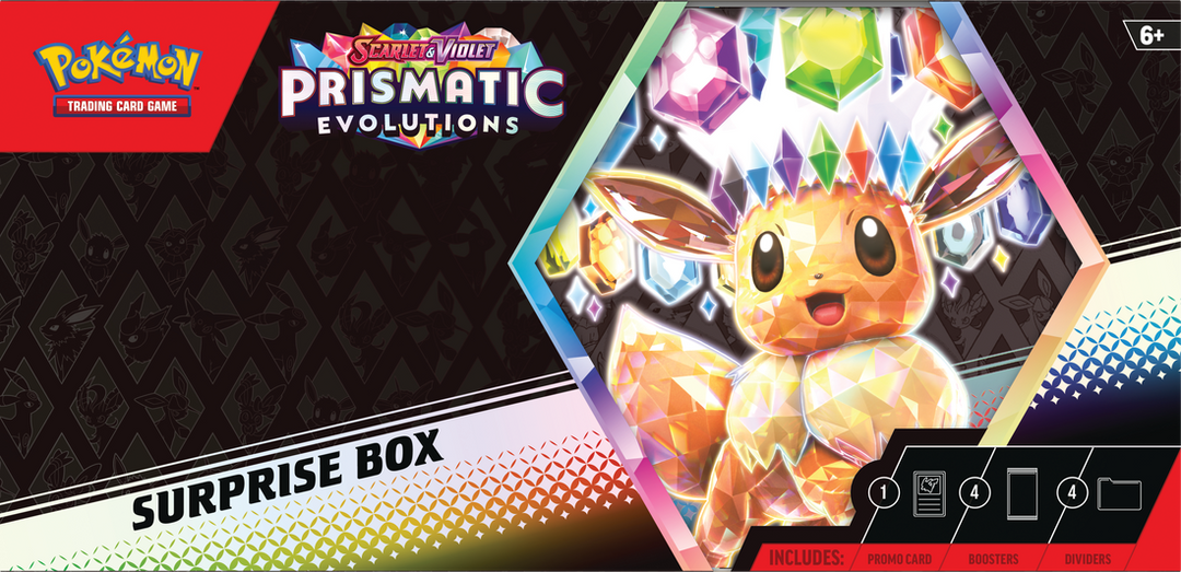 Pokémon Scarlet &amp; Violet Prismatic Evolutions Surprise Box | SV8.5