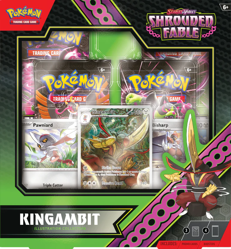 Pokémon Scarlet &amp; Violet Shrouded Fable Illustration Collection Box (Kingambit) | SV6.5